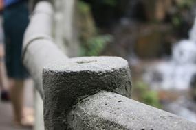 stone garden fence