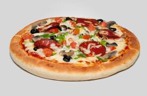 cheese pizza with peppers