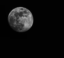 beautiful white moon in a dark sky
