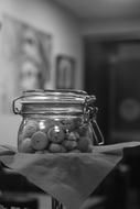 delicious cookies in glass jar