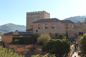 Alhambra is an architectural and park ensemble located on a hilly terrace in the eastern part of the city of Granada in Southern Spain
