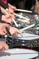 Drum Line Marching