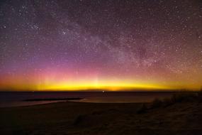 the night sky in stars