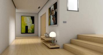 The entrance corridor