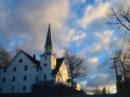 Church at Sunrise Light