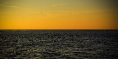 Summer sea at Sunset