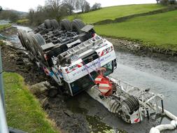 Accident Canal Crane