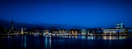 Hamburg Binnenalster Jungfernstieg