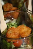 Chicken nuggets with vegetables