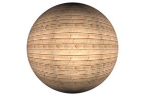 Round wood sphere, at white background, clipart