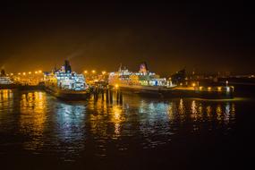 seaport near the city