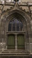 arch over the entrance to the cathedral