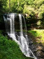 lowing waterfall off a cliff