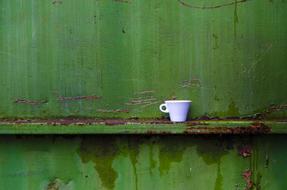 lonely white cup