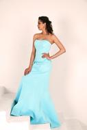 Girl Model blue dress