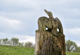 Bird Sculpture Wood