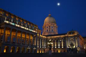 Buda Castle Blue Moon