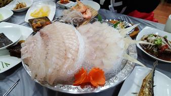 delicious seafood dinner