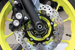 disc on a bicycle wheel
