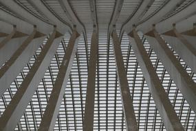 Railway Station with white glass in liege
