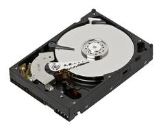 computer disk drive in the open