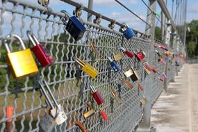 big wall of locks