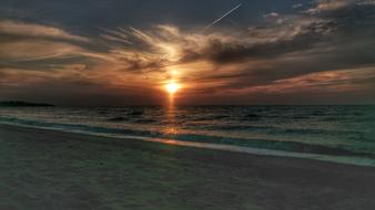 Sunset Sea Beach