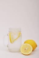 lemon juice in a jar