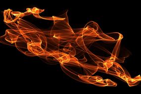 background fire light red