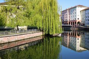 perfect landscape of Pforzheim City river