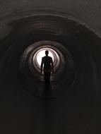Tunnel Tube Light At The