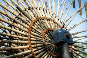Bamboo Water Wheel Natural