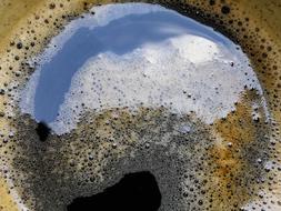 bitter coffee in mug
