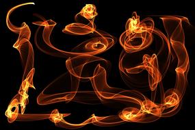 fire light glow background
