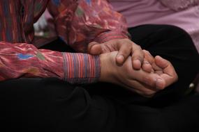 batik styled clothes closeup view