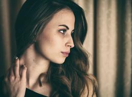 Portrait Model Girl pastel colors