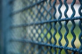 Grid Fence Imprisoned Behind