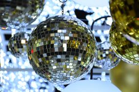 reflective disco ball