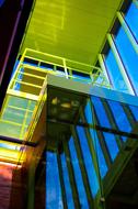photo of a glass balcony on a modern building