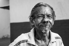 Person old black and white