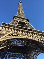 Eiffel Tower Monument and blue sky
