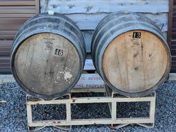 wooden alcohol barrels