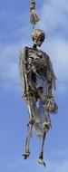 hanging intimidating skeleton