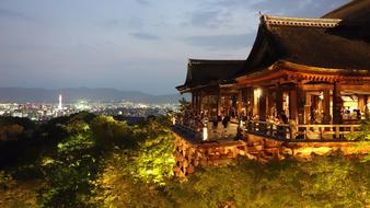 Kyoto Kiyomizu-Dera Temple Night