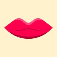 pink lips icon