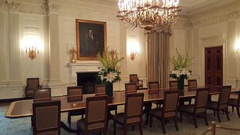 White House Dining Room Abraham lincoln