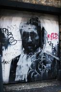 Graffiti of man in London