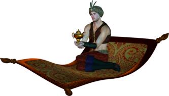 genie aladdin lamp magic fantasy
