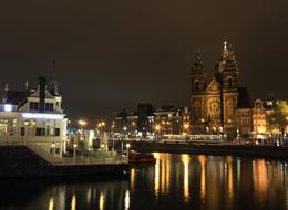 Netherlands Amsterdam Nightview