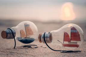 The Boats in light lamps
